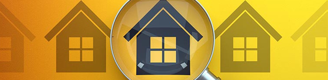 Graphic of zooming a house