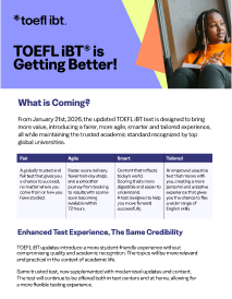 TOEFL iBT Student Flyer